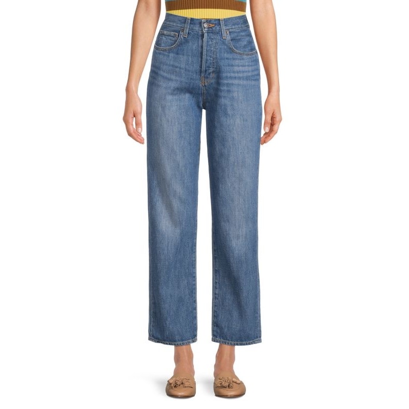 27” Veronica Beard Blake High Rise Straight Jeans